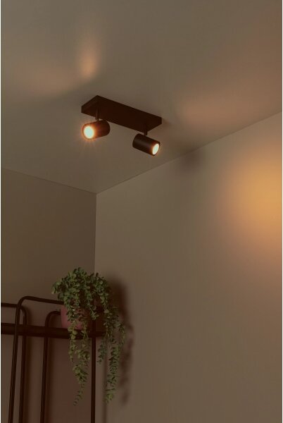 Lucide 53910/02/30 - Spot AMIGO 2xGU10/40W/230V negru