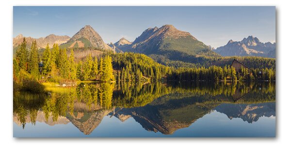 Fotografie imprimată pe sticlă Panorama Tatry