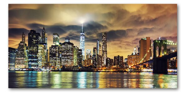 Tablou pe pe sticlă Manhattan New York City