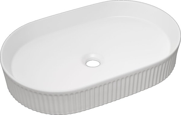 Comad Beyond lavoar 56x36 cm ovale de blat alb luciu BEYOND 3 WHITE ( E-6531 )