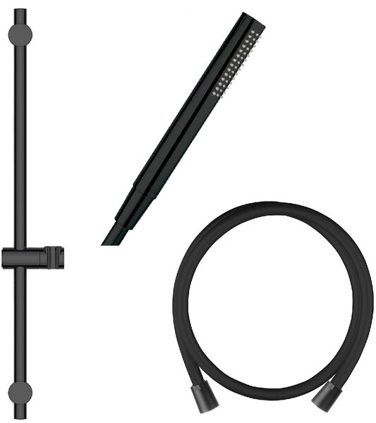 Set bară de duș Oltens Alling 37300300, duș de mână Oltens Ume 37102300, 37200300