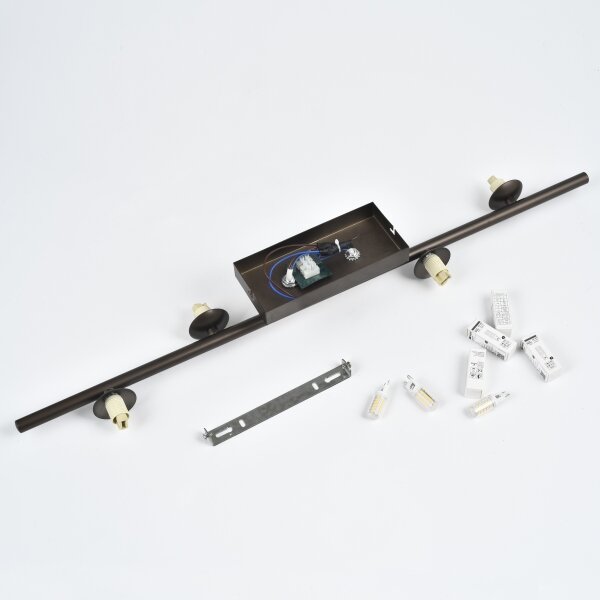Brilagi - Lustru LED aplicat MILLA 4xG9/3W/230V maro/maro fumuriu