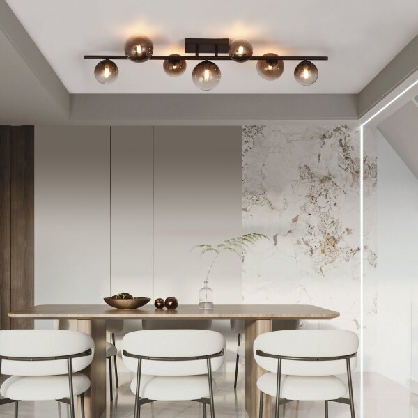Brilagi - Candelabru LED aplicat MILLA 7xG9/3W/230V maro/maro fumuriu