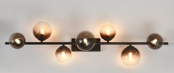 Brilagi - Candelabru LED aplicat MILLA 7xG9/3W/230V maro/maro fumuriu