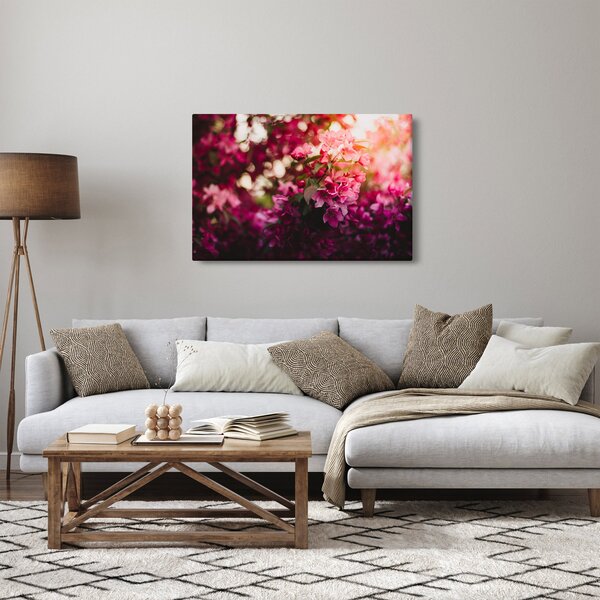 Tablou cu florile tufișului înflorit (90x60 cm)
