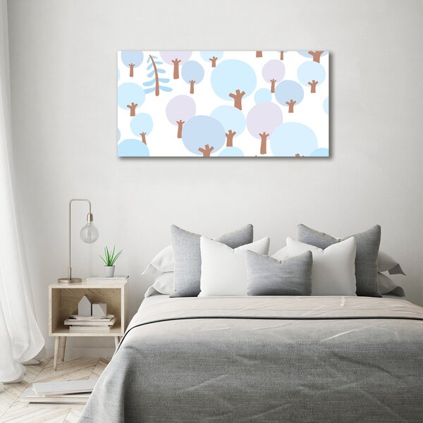 Tablou canvas copaci colorate