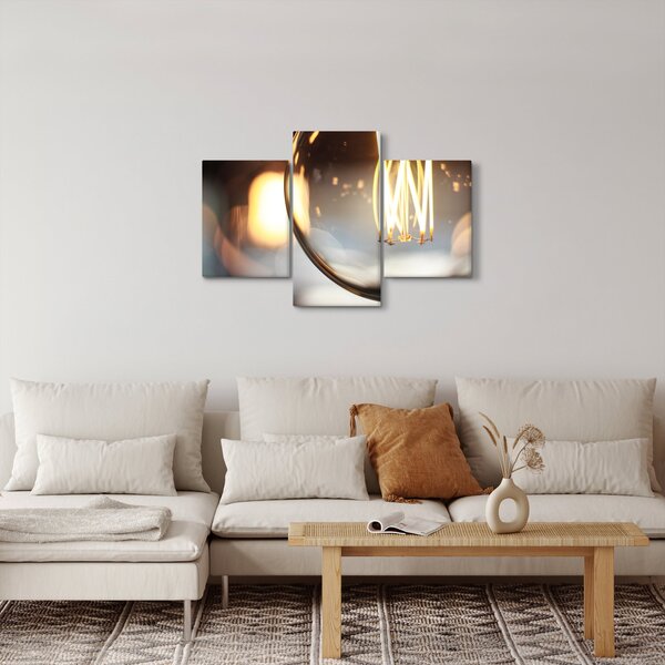 Tablou cu becul aprins (90x60 cm)