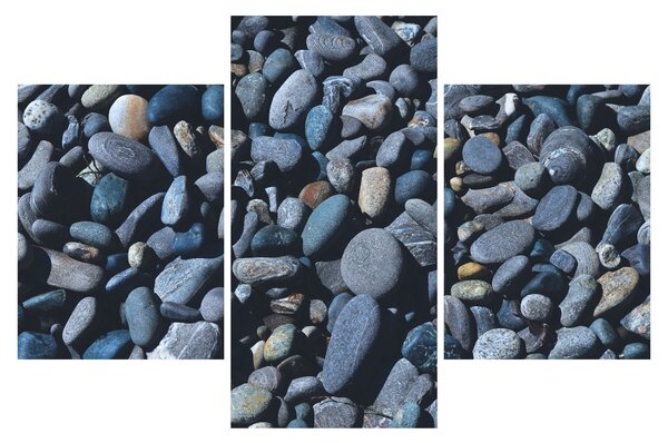 Tabloul cu pietre pe plajă (90x60 cm)