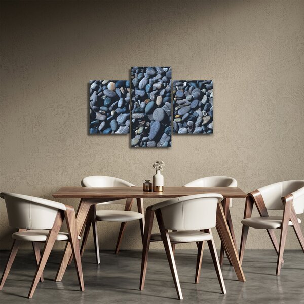 Tabloul cu pietre pe plajă (90x60 cm)