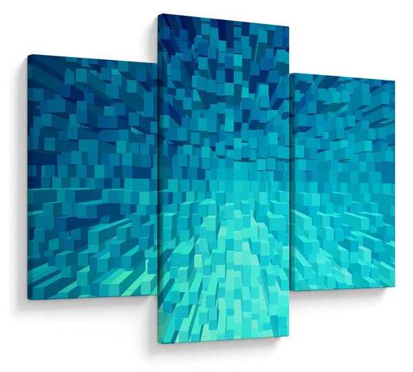 Tabloul - cuburi abstracte (90x60 cm)
