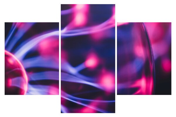 Tablou abstract mov (90x60 cm)