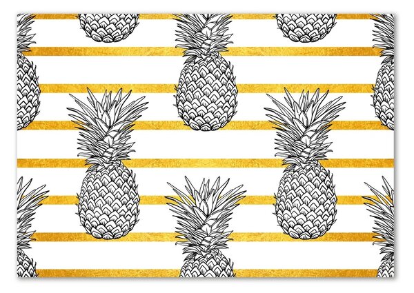 Tablou sticlă benzi de ananas