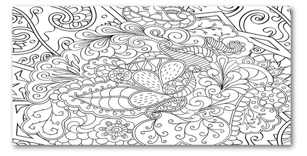 Tablou pe pe sticlă ornamente