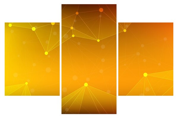 Tabloul abstract galben (90x60 cm)
