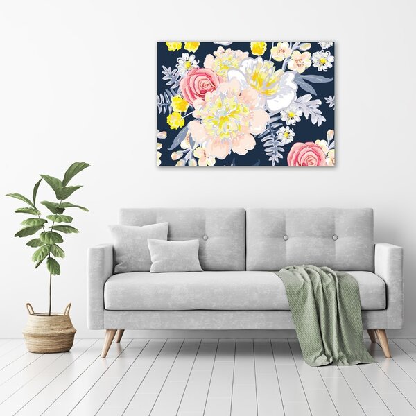 Pictură pe pânză model floral