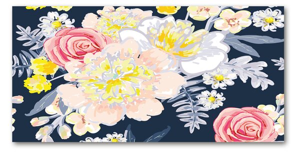 Tablou din Sticlă model floral