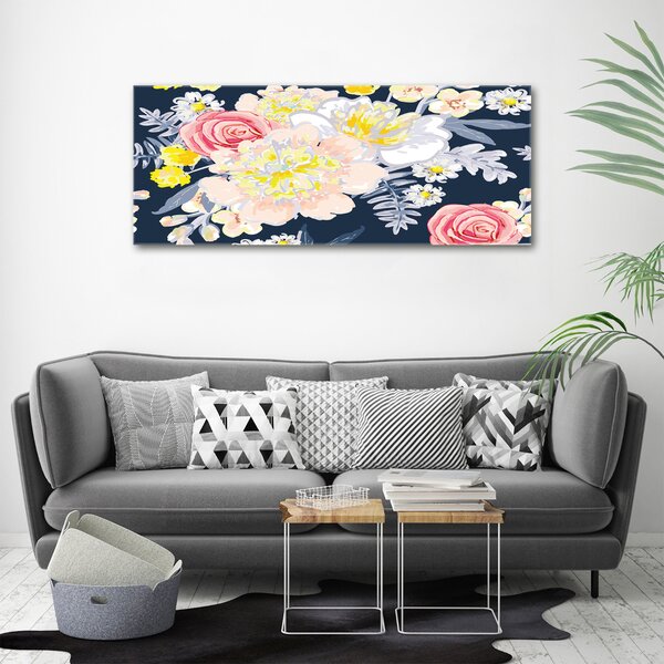 Pictură pe pânză model floral