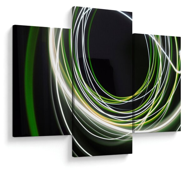 Tablou cu linii verzi (90x60 cm)