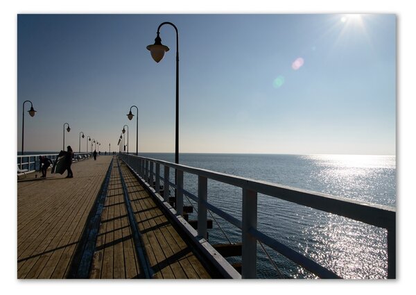 Tablou Printat Pe Sticlă Pier în Gdynia