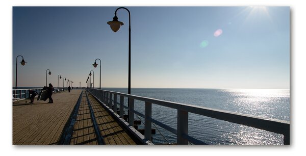 Tablou Printat Pe Sticlă Pier în Gdynia