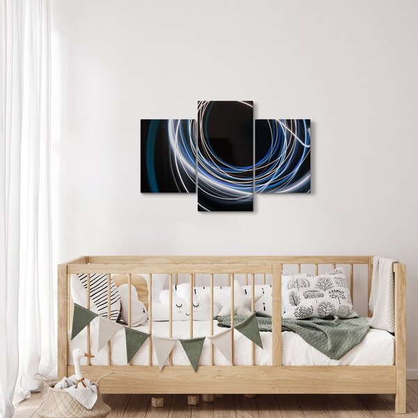 Tabloul cu linii albastre (90x60 cm)