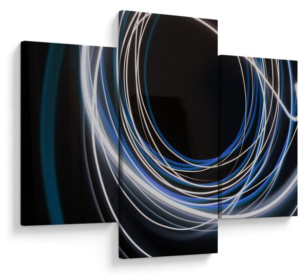 Tabloul cu linii albastre (90x60 cm)