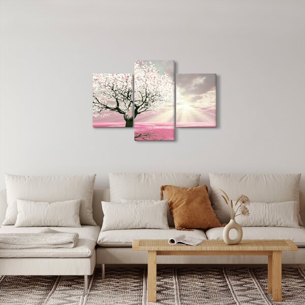 Tabloul copacului roz (90x60 cm)
