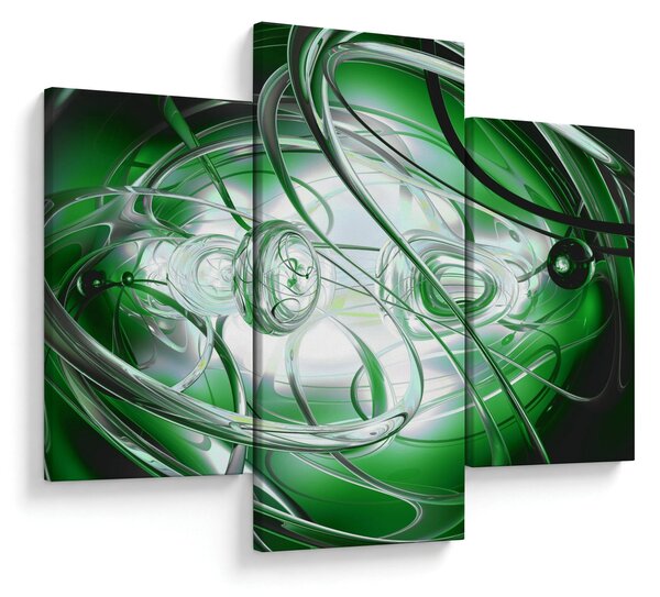 Tabloul abstract verde (90x60 cm)