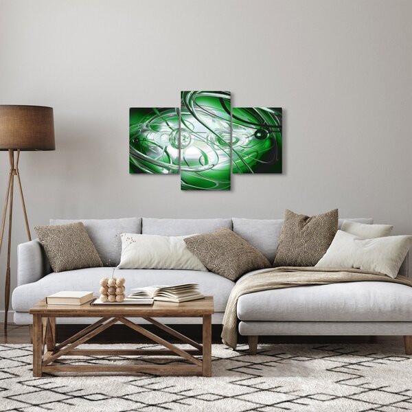 Tabloul abstract verde (90x60 cm)
