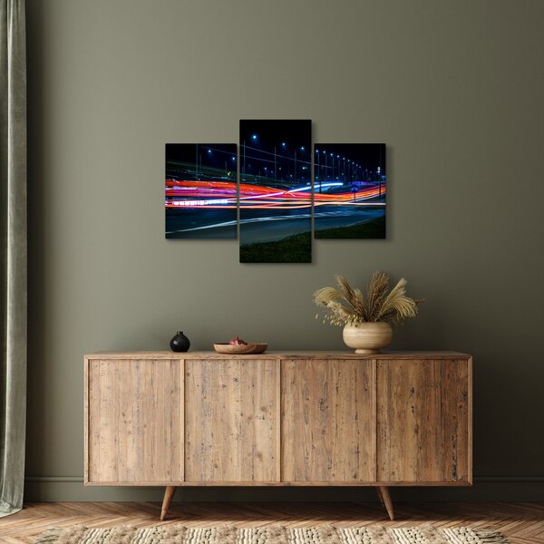 Tabloul orașului nocturn (90x60 cm)
