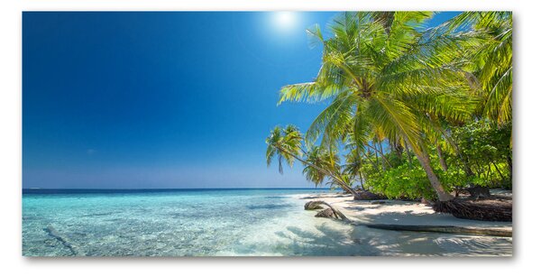 Tablou Printat Pe Sticlă plaja Maldive
