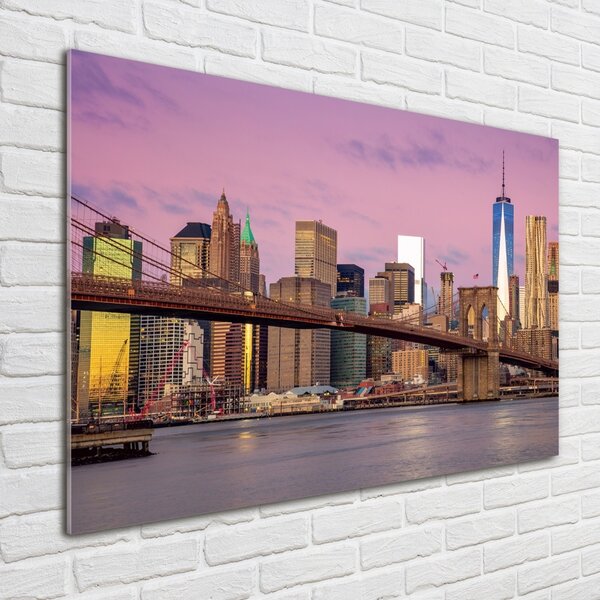 Tablou pe pe sticlă Manhattan New York City