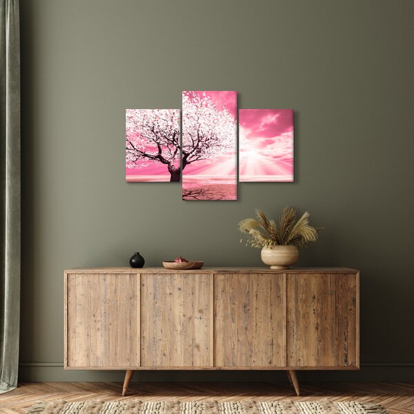 Tabloul cu pomul roz (90x60 cm)