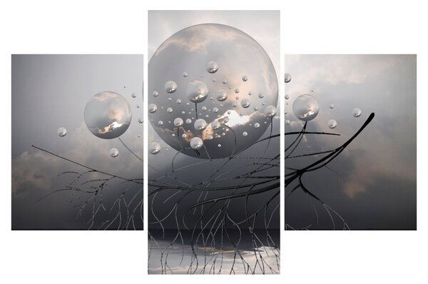 Tabloul bilelor abstracte (90x60 cm)