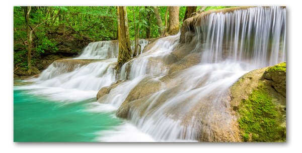 Fotografie imprimată pe sticlă cascade