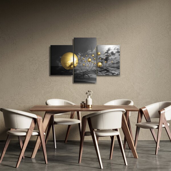 Tabloul bilelor în ocru (90x60 cm)
