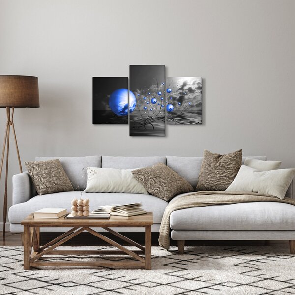 Tabloul bilelor albastru închis (90x60 cm)