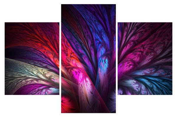 Tabloul abstract cu copacul (90x60 cm)