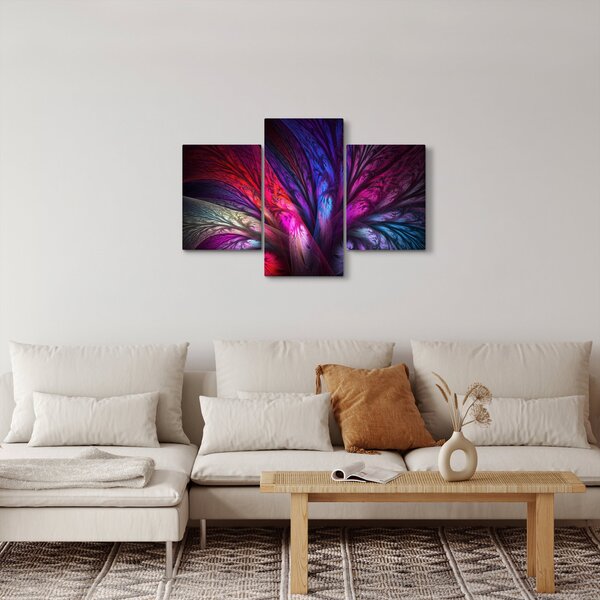 Tabloul abstract cu copacul (90x60 cm)
