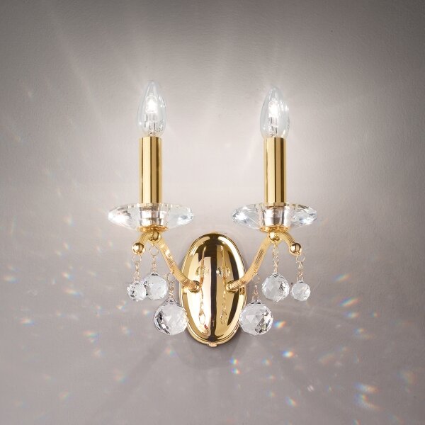 Kolarz 3234.62.3.KoT - Aplica de perete CARMEN din cristal, 2xE14/60W/230V, placată cu aur 24K