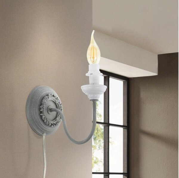 Eglo 33003 - Aplica de perete 1x E14, 40 W, 230 V, gri