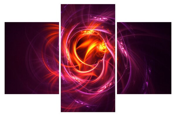 Tabloul cu abstracțiune modernă care luminează (90x60 cm)