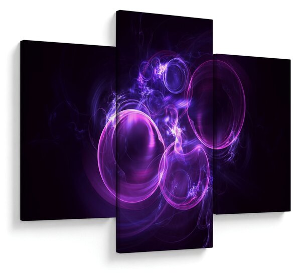 Tablou abstract cu bulbuci (90x60 cm)