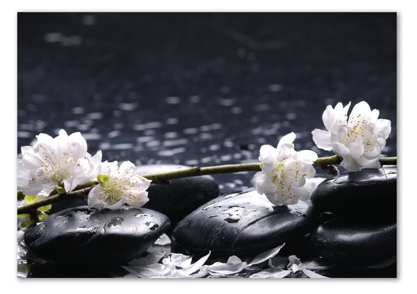 Imagine de sticlă floare de cires