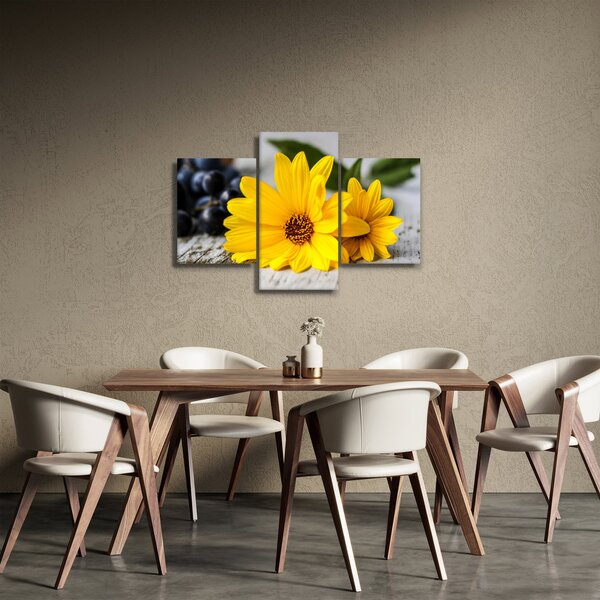 Tablou cu flori galbene (90x60 cm)