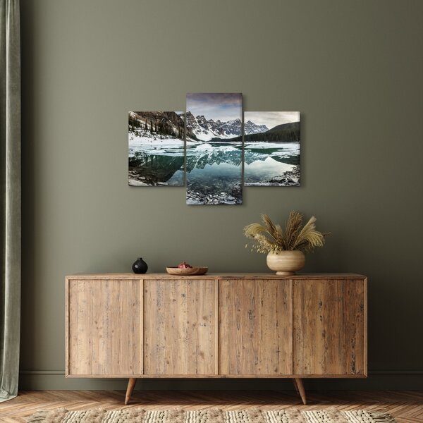 Tablou - lacul iarna (90x60 cm)