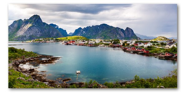 Fotografie imprimată pe sticlă Lofoten din Norvegia