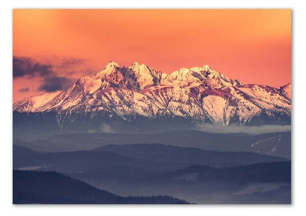 Imagine de sticlă Sunrise Tatry