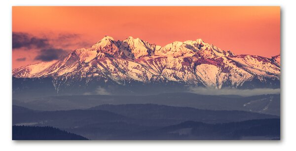 Imagine de sticlă Sunrise Tatry
