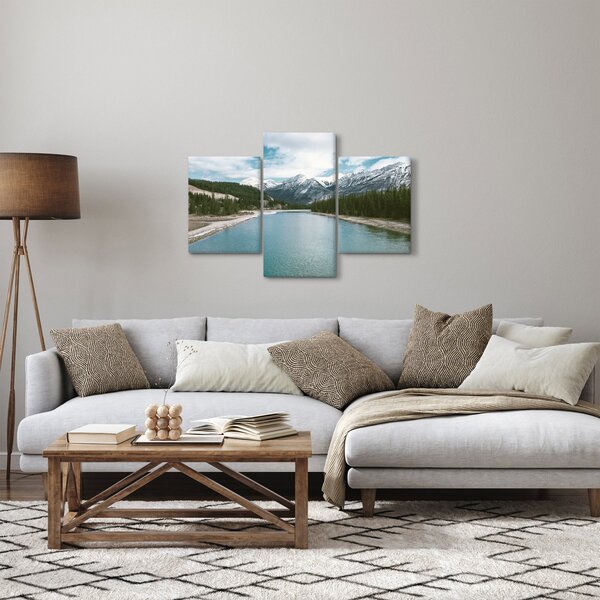 Tablou cu peisaj montan (90x60 cm)